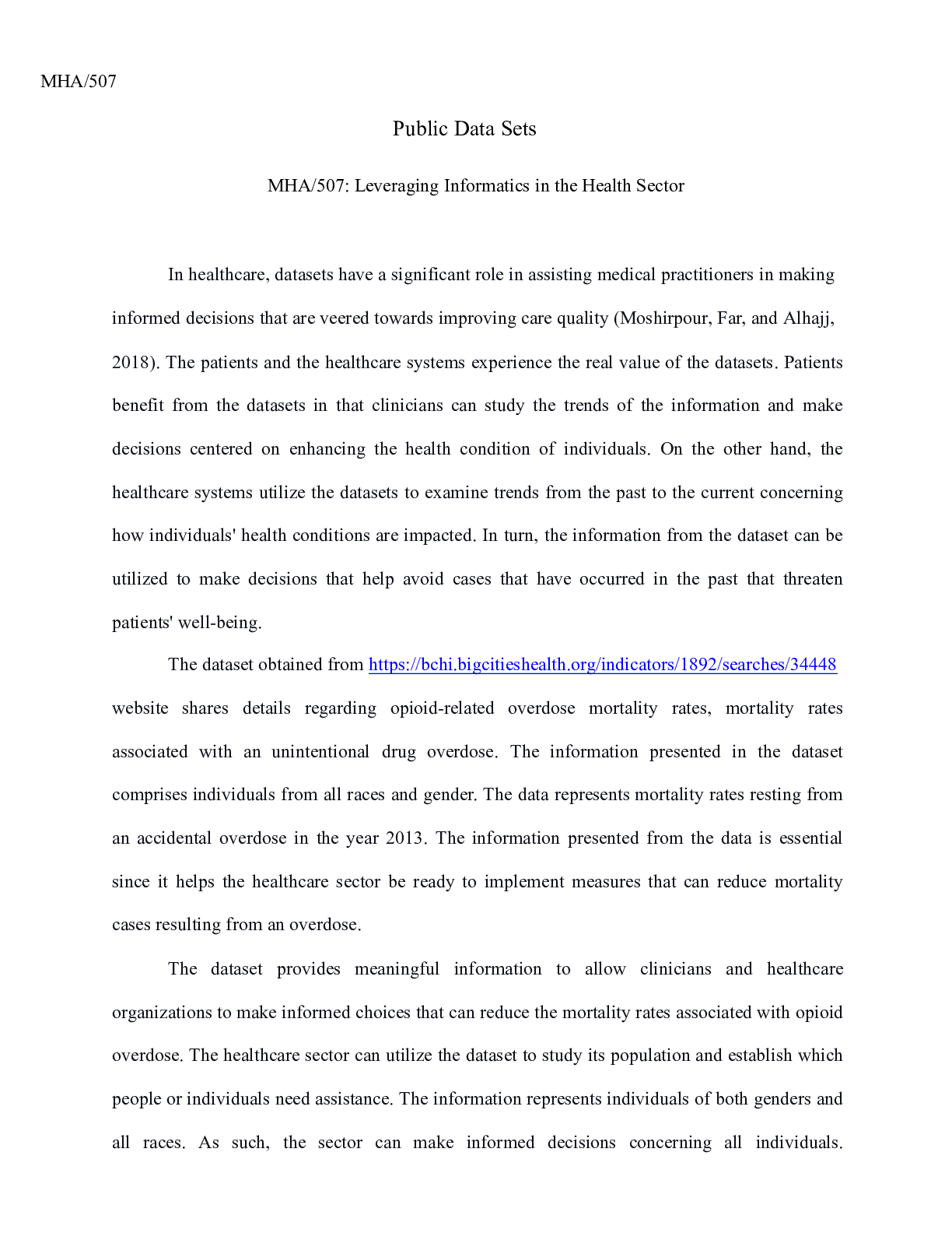 Preview image of Public Data Sets.docx  MHA/507 document